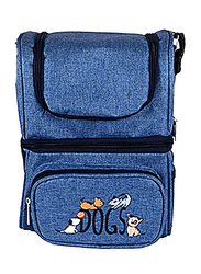 Biggdesign Dogs Insulated Shoulder Bag, Navy Blue