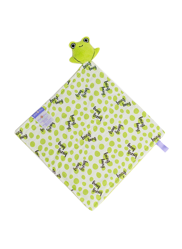 Milk&Moo Cacha Frog Baby Security Blanket, Newborn, Green