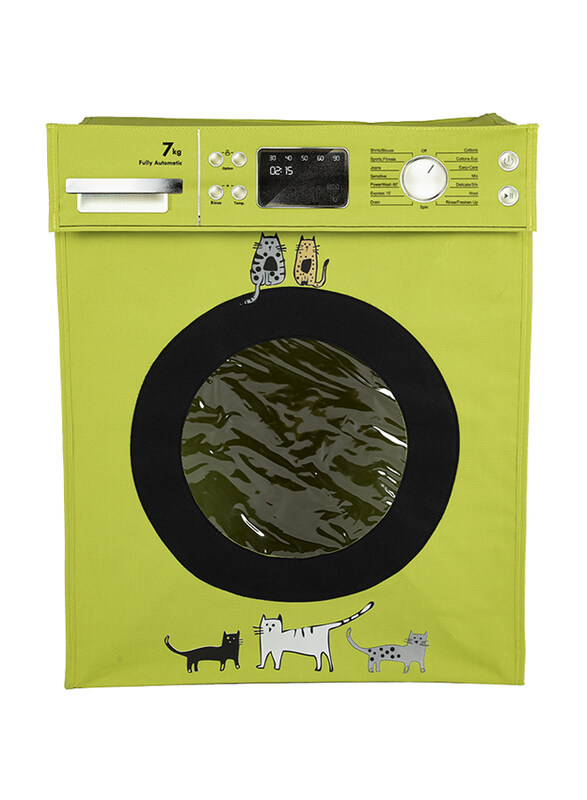 

Biggdesign Cats Dirty Laundry Basket, Green