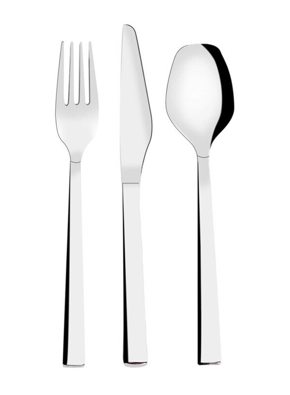 

Serenk New York 18-Piece 18/10 Stainless Steel Cutlery Set, Silver