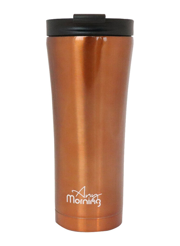 

Any Morning 502ml Stainless Steel Coffee Tumbler, Copper