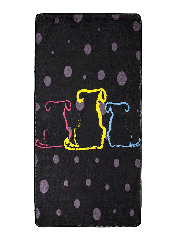 BiggDesign Dogs Polka Dot Runner Indoor/Outdoor Door Mat, Multicolour