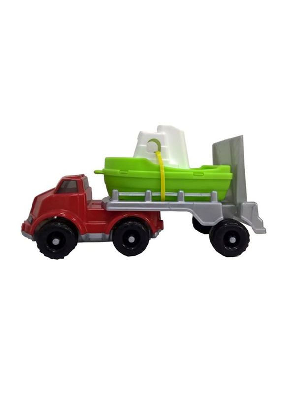 Pilsan Master Transport Truck with Ship, Ages 1+, Multicolour