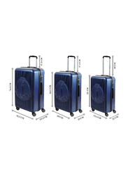 Biggdesign 3-Piece Ocean Design Carry On Luggage Set, Navy Blue