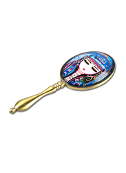 BiggDesign Authentic Female Patterned Decorative Hand Mirror, Gold