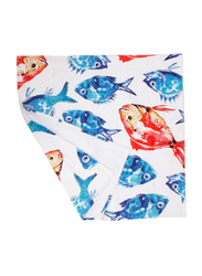 Biggdesign Anemoss Fish Pattern Towel, 70x140cm, Multicolour