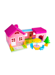 Dede 36-Piece Single Storey House Blocks, Multicolour