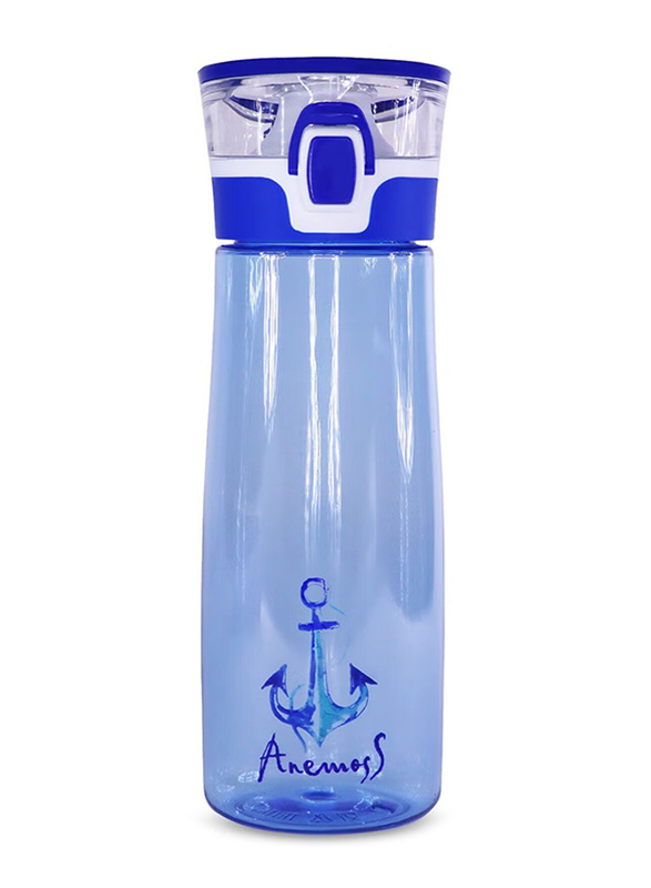 Anemoss 600ml Anchor Tritan Water Bottle, Blue