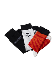 Biggdesign Dogs Socks Set for Men, 3 Pairs, Multicolour