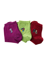 Biggdesign Glitter Socks Set for Women, 3 Pairs, Multicolour