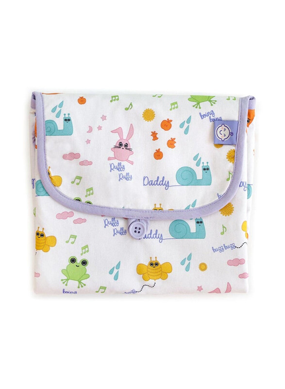 

Milk & Moo 100% Turkish Cotton Baby Diaper Changing Pad, Multicolour