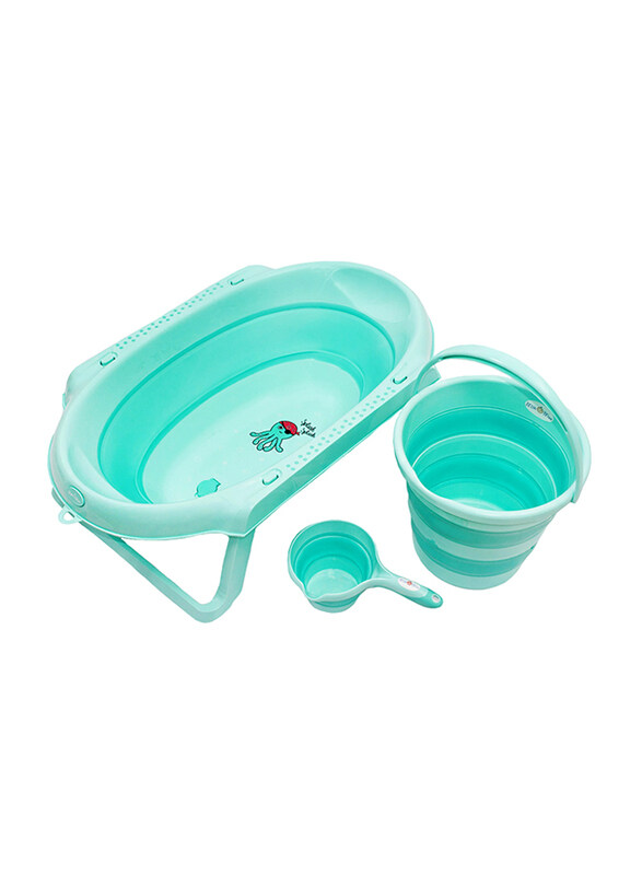 

Milk&Moo Versatile Design Shower Basin Baby Bathtub Set, Green