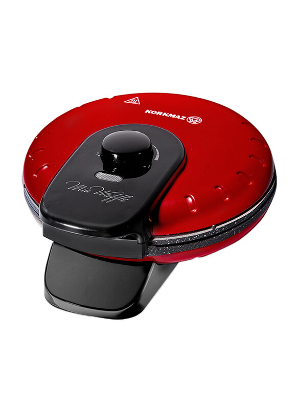 

Korkmaz Mia Kirmiz Waffle Maker, 850W, A319-04, Red