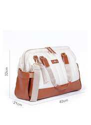 Milk & Moo Diaper Bag, Brown/Beige