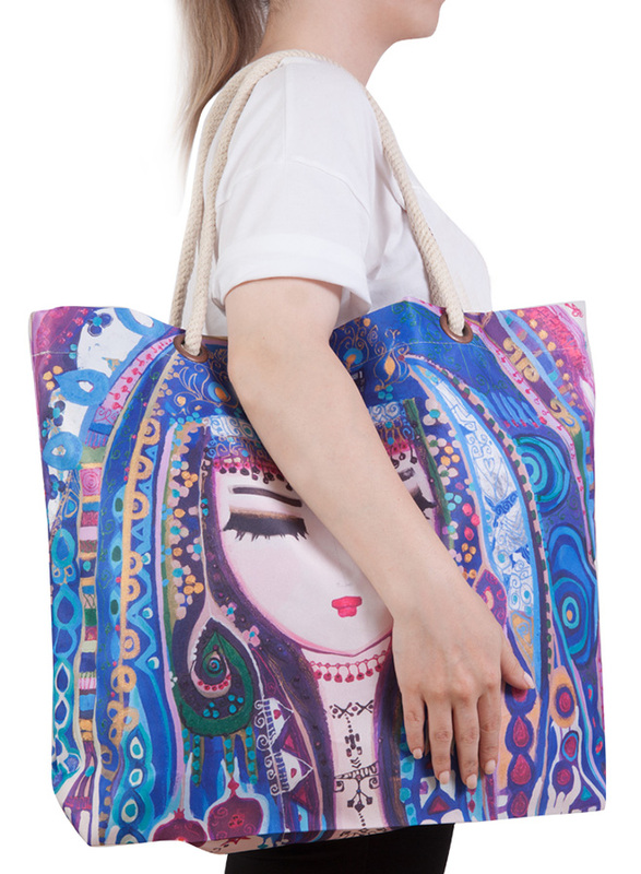 BiggDesign Blue Water Beach Shoulder Bag for Women, Multicolour