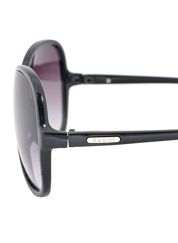 زوم فيجين نظارة شمسية دائرية بإطار كامل للنساء, عدسة لون أسود, 023055