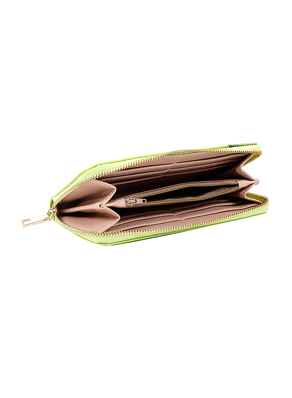 BiggDesign Pistachio Around Wallet for Women, Green