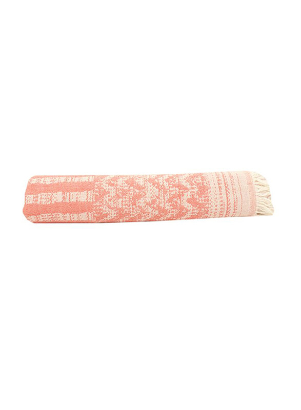 Ecocotton Karla Peshtamal Bath Towel, 90x180cm, Peach