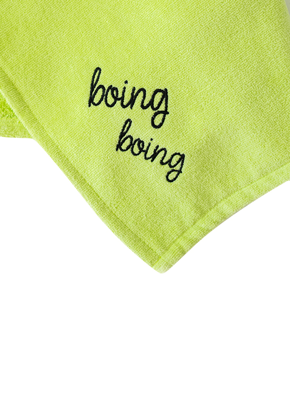 Milk & Moo Cacha Frog Velvet Hooded Towel for Babies, Green