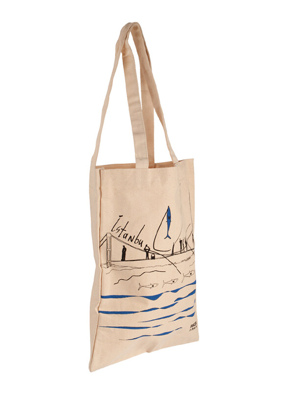 Biggdesign Strap Raw Cloth Bag for Women, Off White
