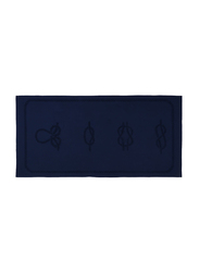 Anemoss Sailor Knot Beach Towel, Navy Blue