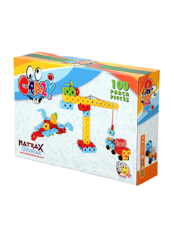 Matrax 100-Piece Crazy Creative Blocks, Multicolour