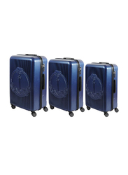 Biggdesign 3-Piece Ocean Design Carry On Luggage Set, Navy Blue