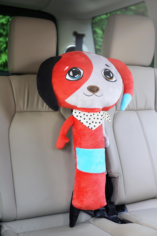 Happy Hop Friend Dog Bobo Buddyguard Seat Belt Pad, Multicolour