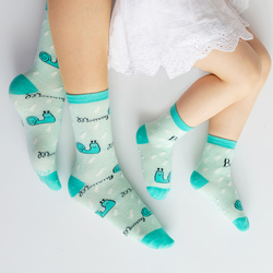 Milk & Moo Chacha Frog and Sangaloz 4 Pair Mother Socks and Baby Socks, 8 Pieces, Multicolour
