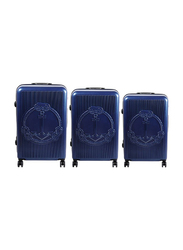 Biggdesign 3-Piece Ocean Design Carry On Luggage Set, Navy Blue