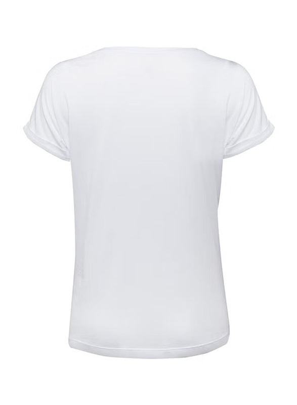 BiggDesign Cats T-Shirt for Women, L, White