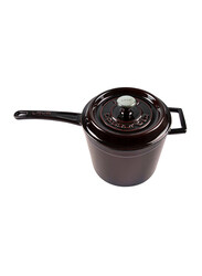 Lava 18cm Premium Cast Iron Round Sauce Pan, Brown