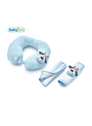 Babyjem Travel Pillow Set for Kids, 3 Pieces, 18+ Months, Blue