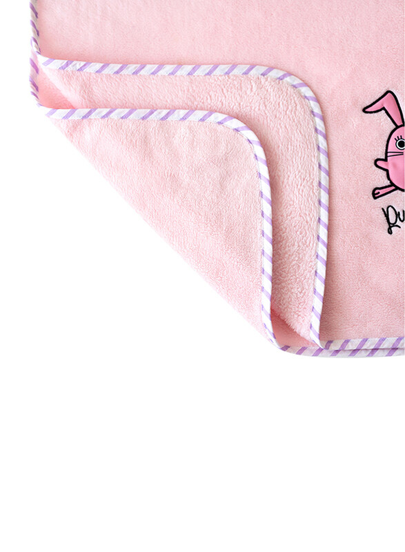 Milk & Moo Chancing Baby Blanket, 100% Oeko-Text Certified, Pink