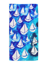 Anemoss Sailboat Beach Towel, Blue