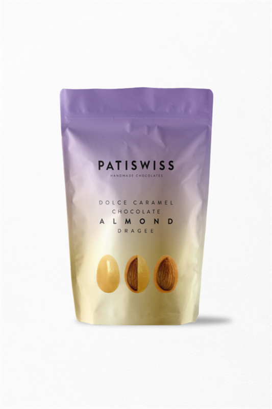 Patiswiss Dolce Caramel Chocolate Almond Dragee Bites 80g