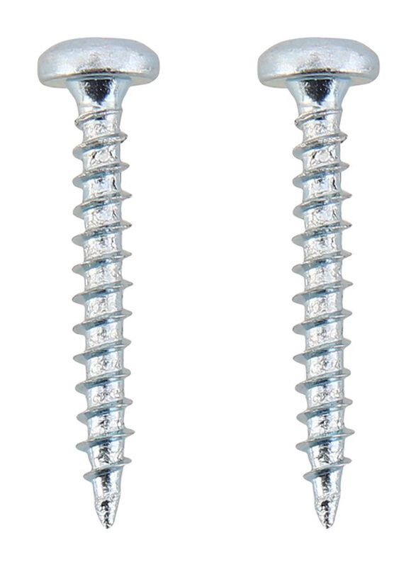 

Suki 3.5 x 25mm 50-Piece Zinc-Plated Steel Chipboard Screws, Silver