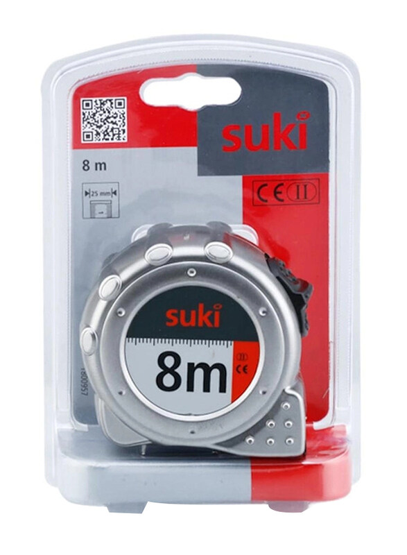

Suki 8 Meter Measuring Tape, Silver