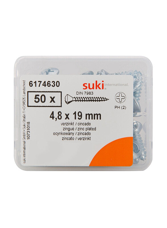 

Suki 19mm Tapping Screws, Silver