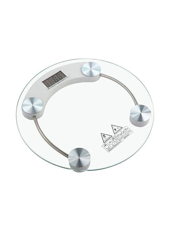 

Generic Digital Bathroom Weighing Scale, 2003, 150Kg, Clear/Silver