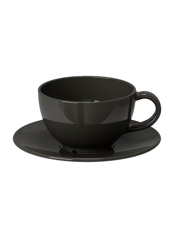 

Vardagen Coffee Cup With Saucer, Dark Grey