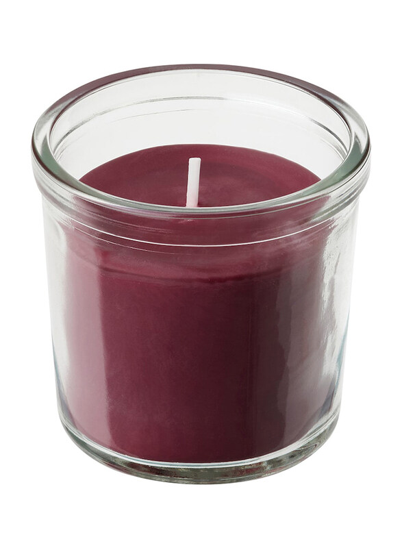 

Stortskon Garden Berries Scented Candle in Glass, 9cm, Red