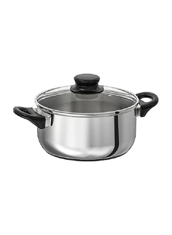 

Annons 2.8 Ltr Glass And Stainless Steel Pot With Lid, Silver
