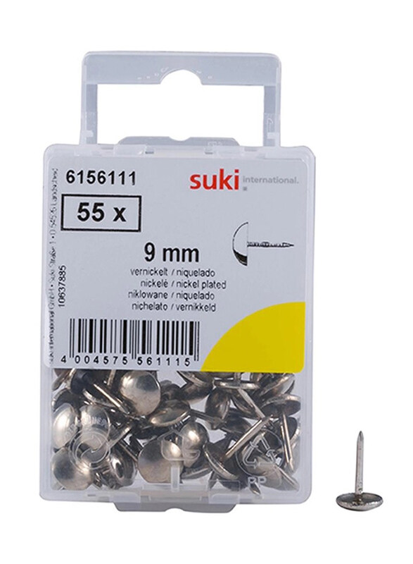 

Suki 9mm 55-Piece Upholstery Nail, Silver