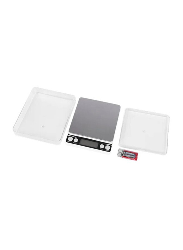 

Generic Stainless Steel Digital Electronic Scale, Silver/White/Black