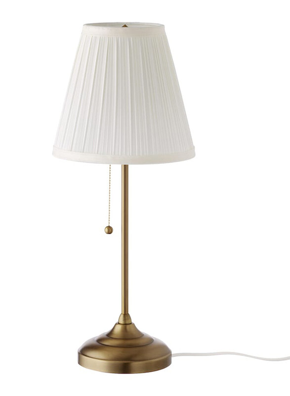 

Arstid Table Lamp, Brass/White