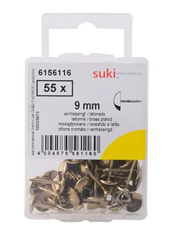 

Suki 9mm Upholstery Nail, 55 Piece, Gold