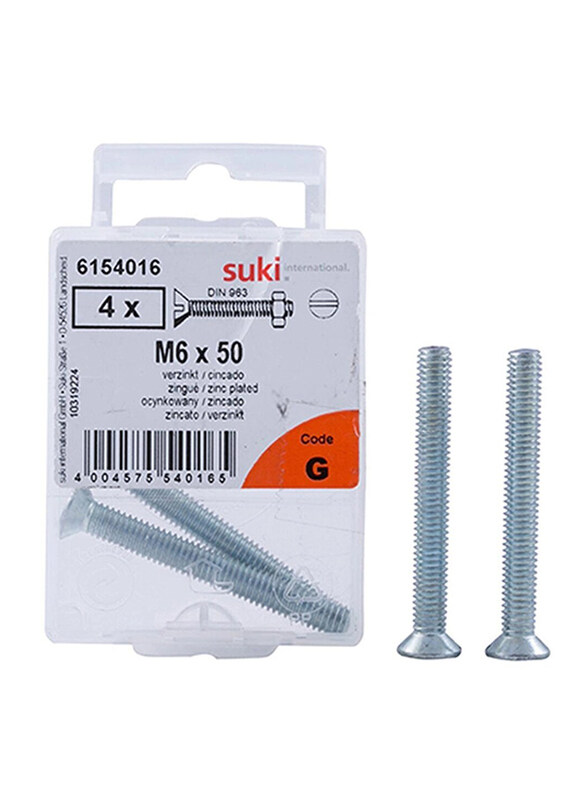 

Suki 50mm Machine Screws, Silver
