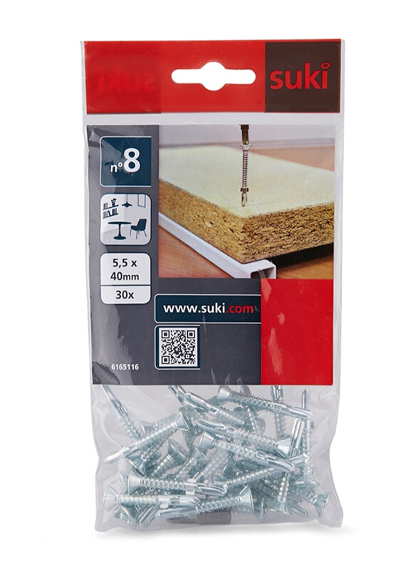 

Suki 40mm Solutions Wing Screws, Silver