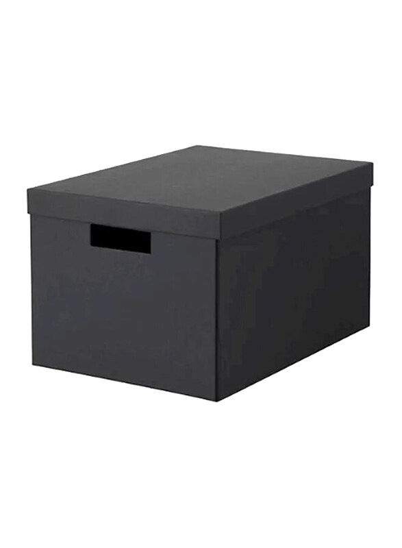 

Tjena Storage Box with Lid, Black